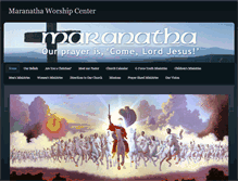 Tablet Screenshot of maranathaworshipcenter.org